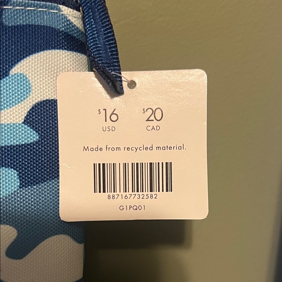 Blue Camouflage Cosmetics Bag - Picture 2 of 5